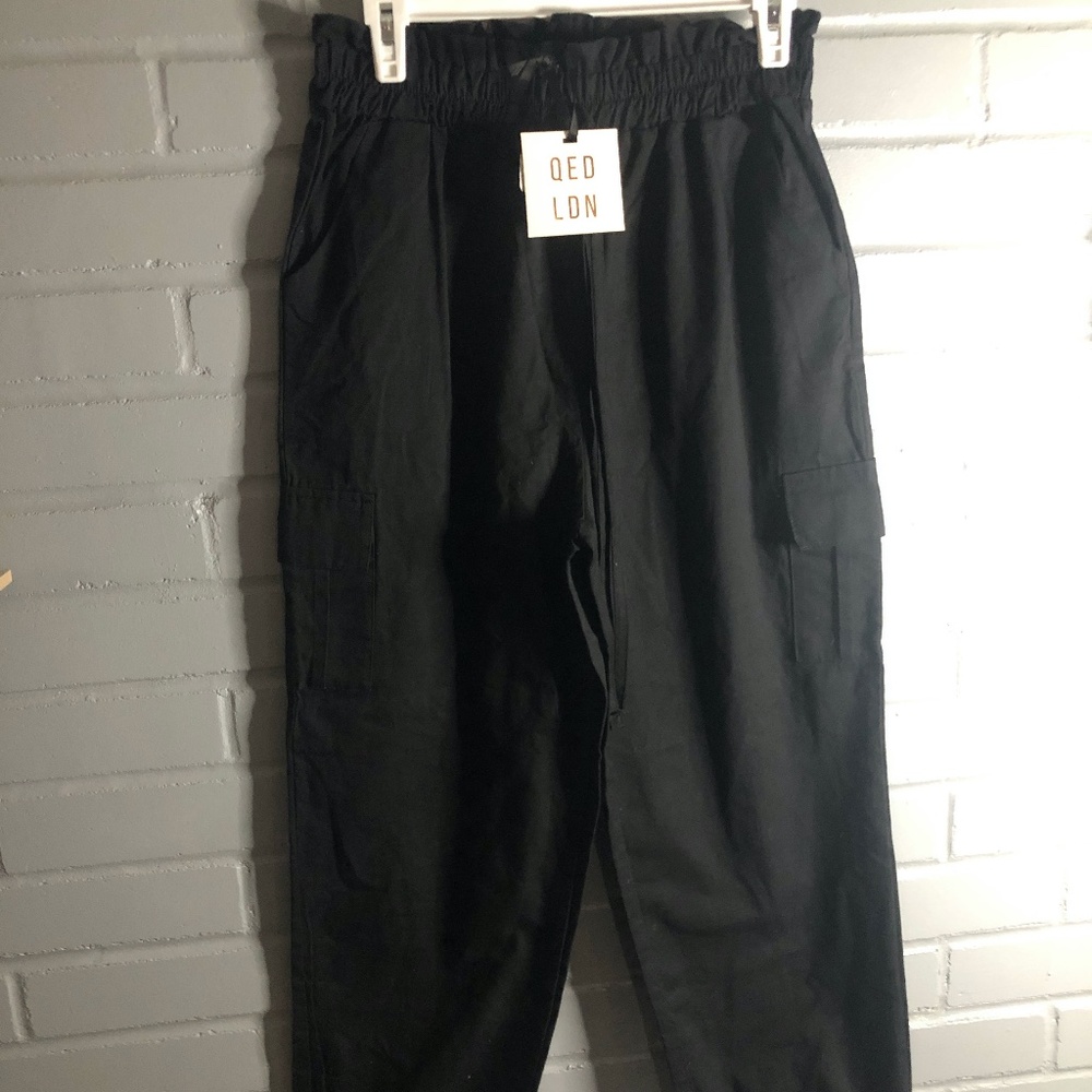 QED London Nasty Gal Elastic Waist Combat Pants